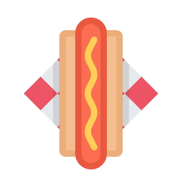 Design Vektor Bild Symbole Hot Dog — Stockvektor