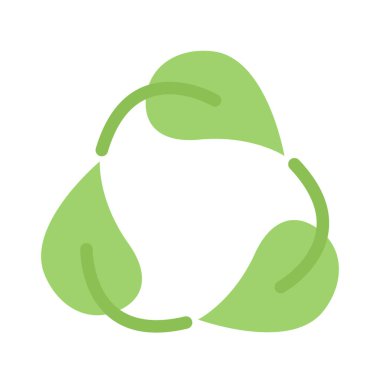 Yaprakları döndüren tasarım vektör simgeleri