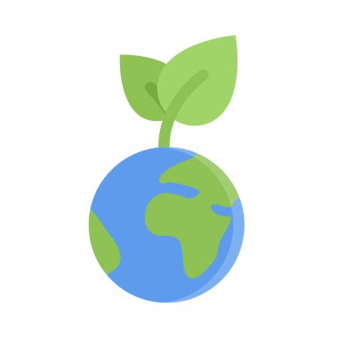 tasarım vektör simgeleri gezegende filizlenir