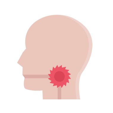 tasarım vektör simgeleri boğaz ağrısı