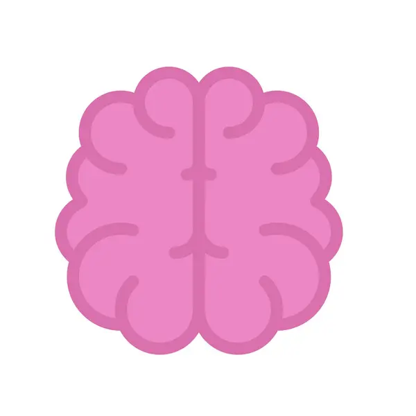 Diseño Vector Imagen Iconos Cerebro — Vector de stock
