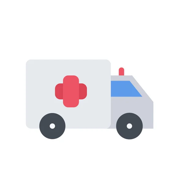 Σχέδιο Διανυσματική Εικόνα Εικονίδια Αυτοκίνητο Ασθενοφόρο — Διανυσματικό Αρχείο