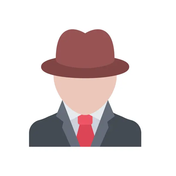 Design Vector Image Icons Detective — Stock Vector