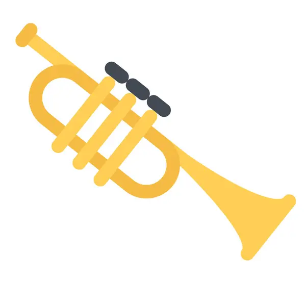 Design Vector Image Icons Trumpet — Stock Vector