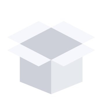 tasarım vektör simgeleri açık kutu