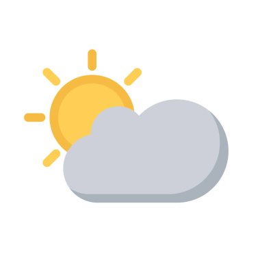 tasarım vektörü simgeleri güneş bulutu