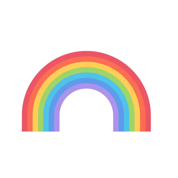 Desain Gambar Vektor Ikon Rainbow - Stok Vektor