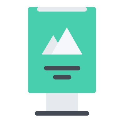 tasarım vektör simgeleri reklam standı