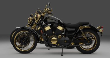 Honda Shadow RS 3d İzole Arkaplan Görüntüsü
