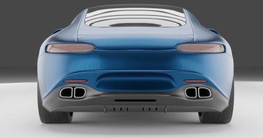 3d Render of Mercedes Benz AMG GT 2015 on isolated background