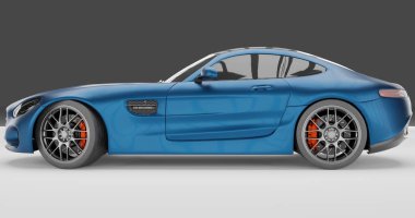 3d Render of Mercedes Benz AMG GT 2015 on isolated background