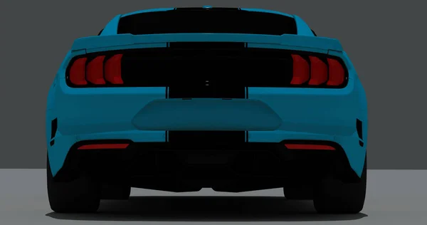 Ford Mustang Roush 2015 Elszigetelt Háttér — Stock Fotó