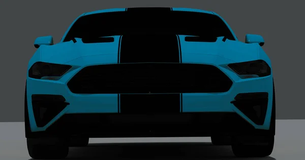 Ford Mustang Roush 2015 Sobre Fondo Aislado — Foto de Stock