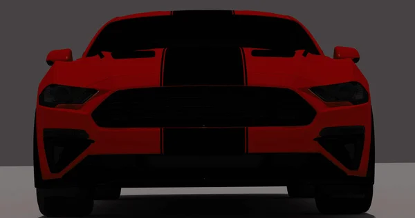 Ford Mustang Roush 2015 Izolowanym Tle — Zdjęcie stockowe