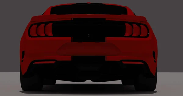 Ford Mustang Roush 2015 Изолированном Фоне — стоковое фото