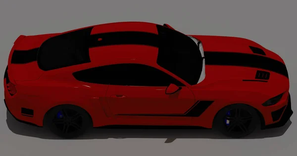 Ford Mustang Roush 2015 Isolated Background — 图库照片