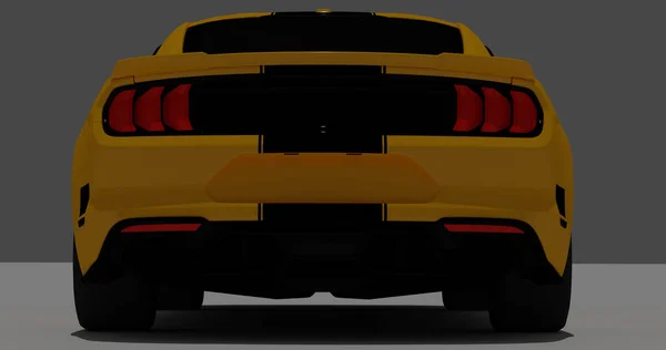 Ford Mustang Roush 2015 Απομονωμένο Φόντο — Φωτογραφία Αρχείου