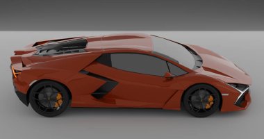 İzole edilmiş arkaplanda Lamborghini Revuelto