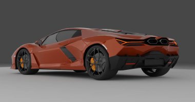İzole edilmiş arkaplanda Lamborghini Revuelto