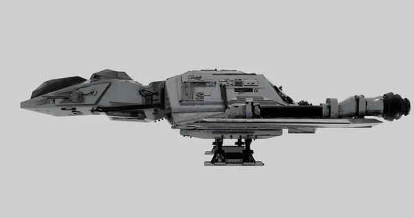 Star Fighter Űrhajó Izolált Háttér — Stock Fotó