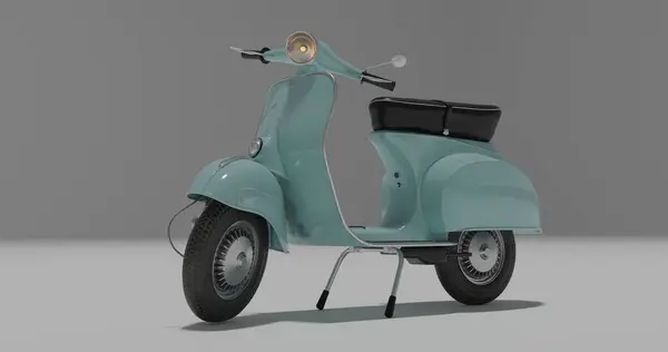 Vespa İtalya 125 izole edilmiş arka plan