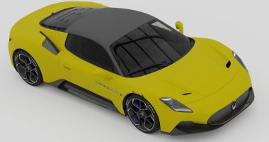 Tangerang, Banten. 12 Aralık 2023, Maserati C20 'nin izole edilmiş arkaplan görüntüsü