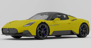 Tangerang, Banten. 12 Aralık 2023, Maserati C20 'nin izole edilmiş arkaplan görüntüsü