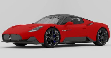 Tangerang, Banten. 12 Aralık 2023, Maserati C20 'nin izole edilmiş arkaplan görüntüsü