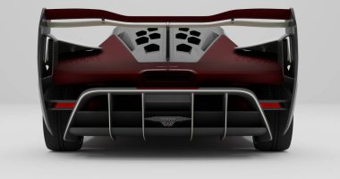 Tangerang, Banten. 18 Aralık 2023, Mclaren Sabre 'ın izole edilmiş arka planda 3 boyutlu canlandırması.