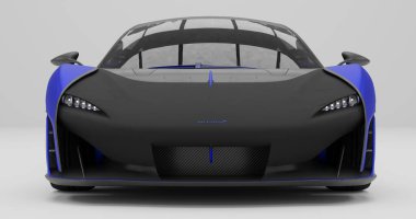 Tangerang, Banten. 18 Aralık 2023, Mclaren Sabre 'ın izole edilmiş arka planda 3 boyutlu canlandırması.