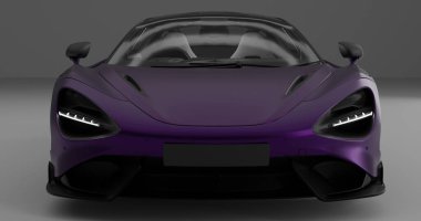İzole edilmiş arkaplanda Mclaren 765 LT 3D görüntüleme