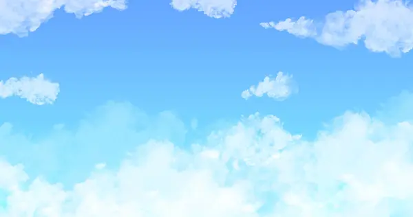Güzel mavi bulutlu gökyüzü