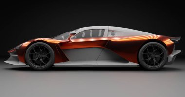 Zenvo Aurora 'nın 3 boyutlu tasviri 2026 sayılı kavram izole edilmiş arka plan