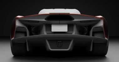 Zenvo Aurora 'nın 3 boyutlu tasviri 2026 sayılı kavram izole edilmiş arka plan