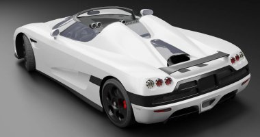 3D rendering of Koenigsegg CCX Cabriolet clipart