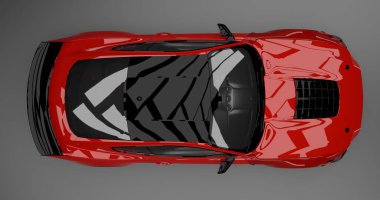 Shelby Kobra GT500 izole arkaplan üzerine