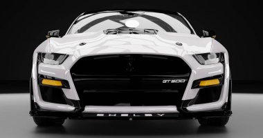 Shelby Kobra GT500 izole arkaplan üzerine