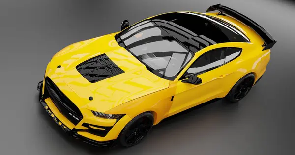 Shelby Kobra GT500 izole arkaplan üzerine