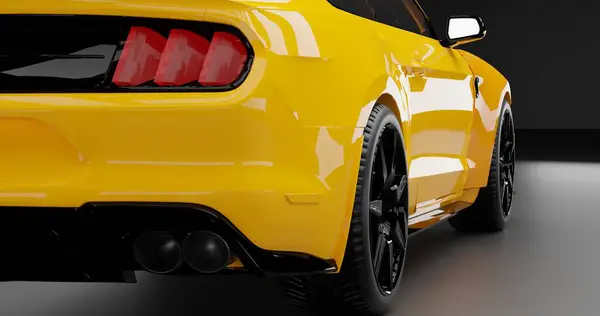 Shelby Kobra GT500 izole arkaplan üzerine