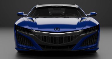 3d Render Acura NSX 2017 izole arkaplan