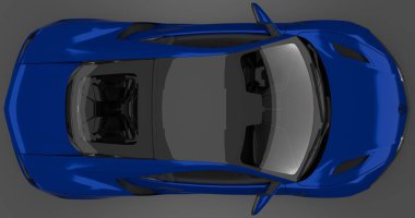 3d Render Acura NSX 2017 izole arkaplan