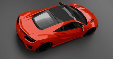 3d Render Acura NSX 2017 izole arkaplan