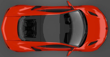 3d Render Acura NSX 2017 izole arkaplan