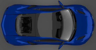 3d Render Acura NSX 2017 izole arkaplan