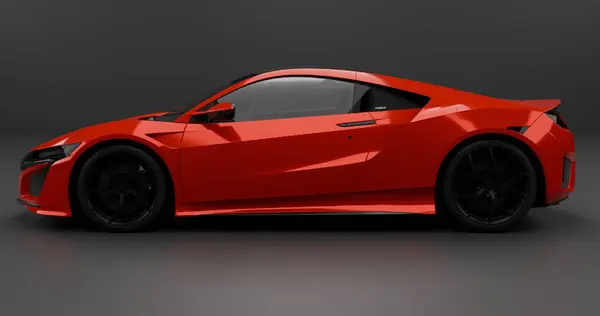3d Render Acura NSX 2017 izole arkaplan