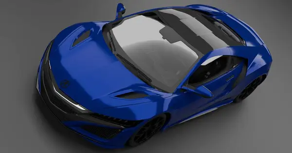 3d Render Acura NSX 2017 izole arkaplan