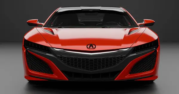 3d Render Acura NSX 2017 izole arkaplan