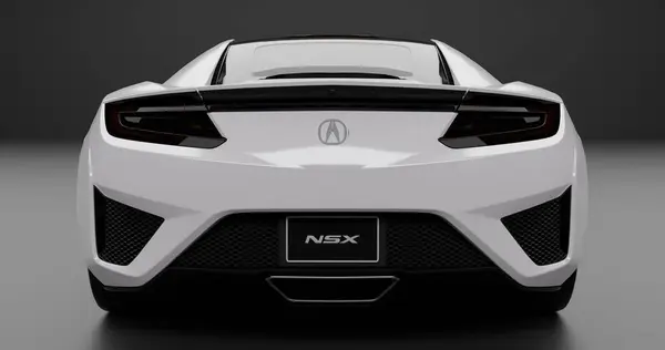 3d Render Acura NSX 2017 izole arkaplan