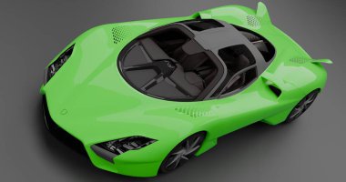 3D rendering of SSC Tuatara 2019 on isolated background clipart