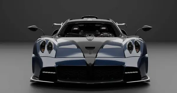 İzole edilmiş arkaplanda Pagani Imola 'nın 3B canlandırması